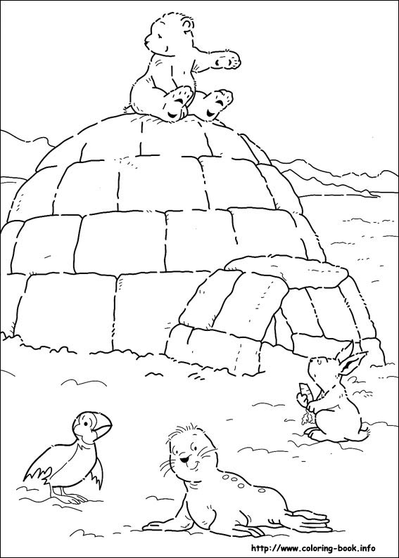 Little Polar Bear coloring picture